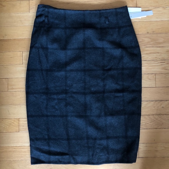 BRAND NEW Women's Amanda + Chelsea Windowpane Patterned Pencil Skirt - Picture 1 of 7